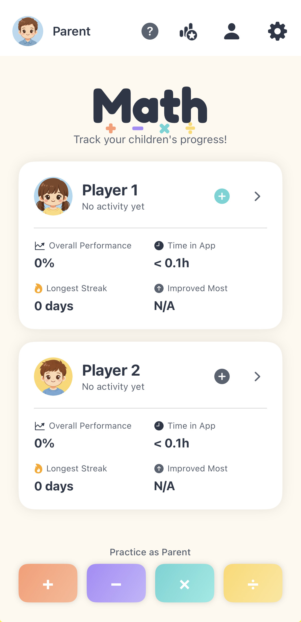 Parent Dashboard